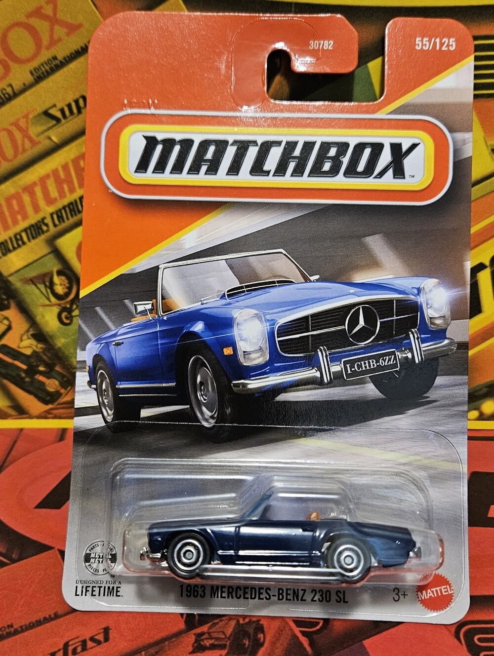 Matchbox 1963 Mercedes-Benz 230 SL  Car - Blue